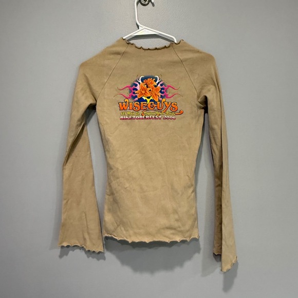 Wiseguys Biketoberfest 2006 Daytona Beach Long Sleeve Top Graphic Tee sm holes - Picture 1 of 11
